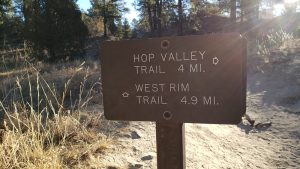 First Trail Sign