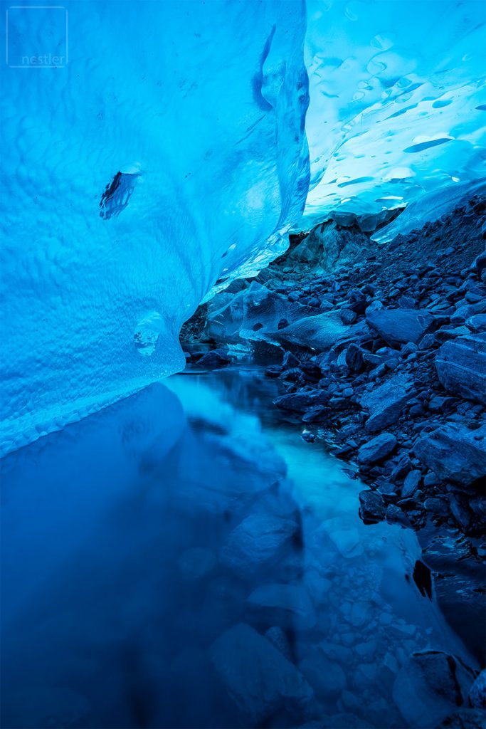 Mendenhall Glacier Ice Cave Reflection