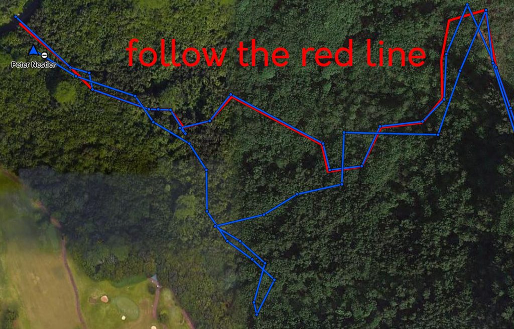 Follow the red line